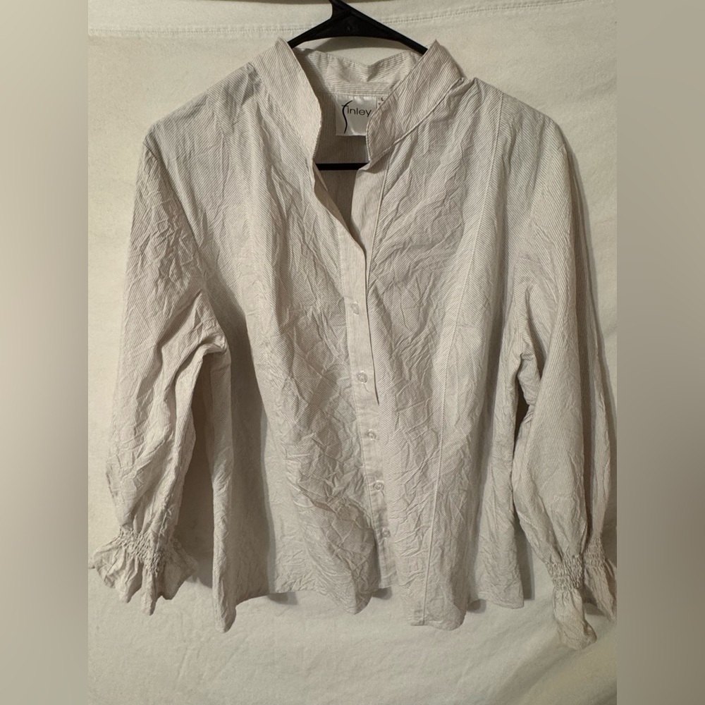 White Button-Up Blouse